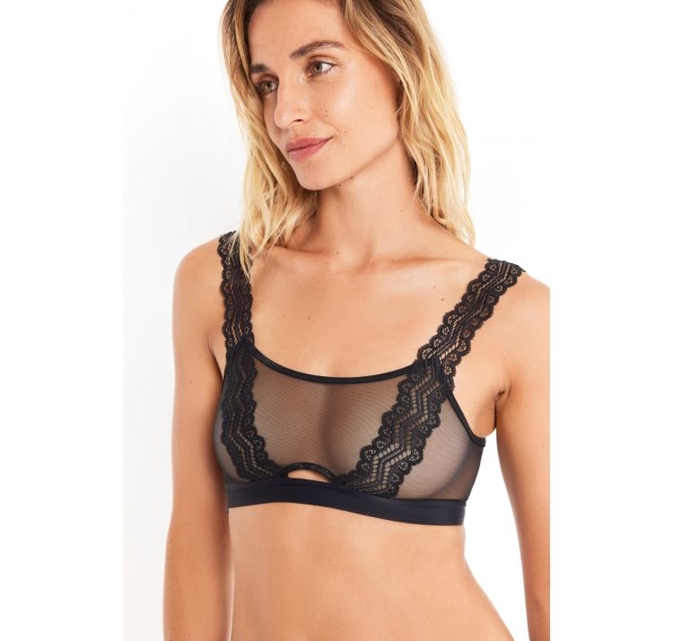 MAISON LEJABY denude dwustronna koronkowa braletka bez fiszbin