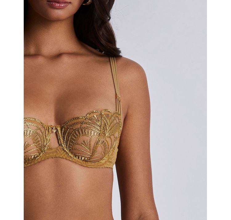 AUBADE PARIS ethnic vibes  koronkowy biustonosz balkonetka