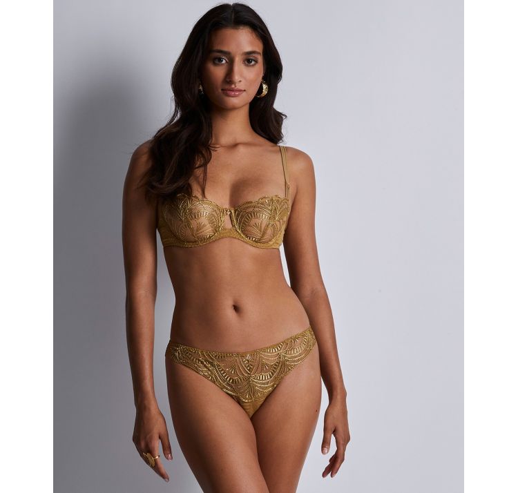 AUBADE PARIS ethnic vibes  koronkowy biustonosz balkonetka