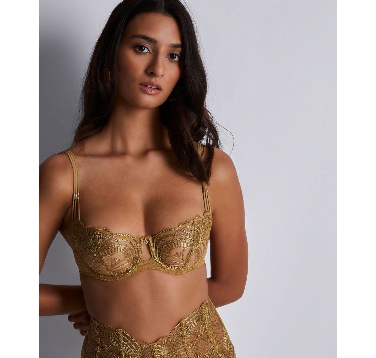 AUBADE PARIS ethnic vibes  koronkowy biustonosz balkonetka