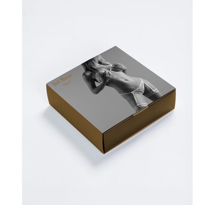 AUBADE PARIS boite a desir hot moon zmysŁowy komplet bielizny z pasem do poŃczoch