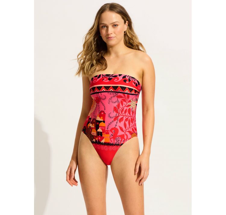 SEAFOLLY atlantis jednoczĘŚciowy strÓj kĄpielowy z odpinanymi ramiĄczkami