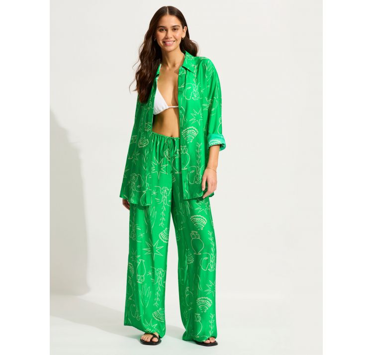 SEAFOLLY atlantis luŹna koszula z jedwabiem