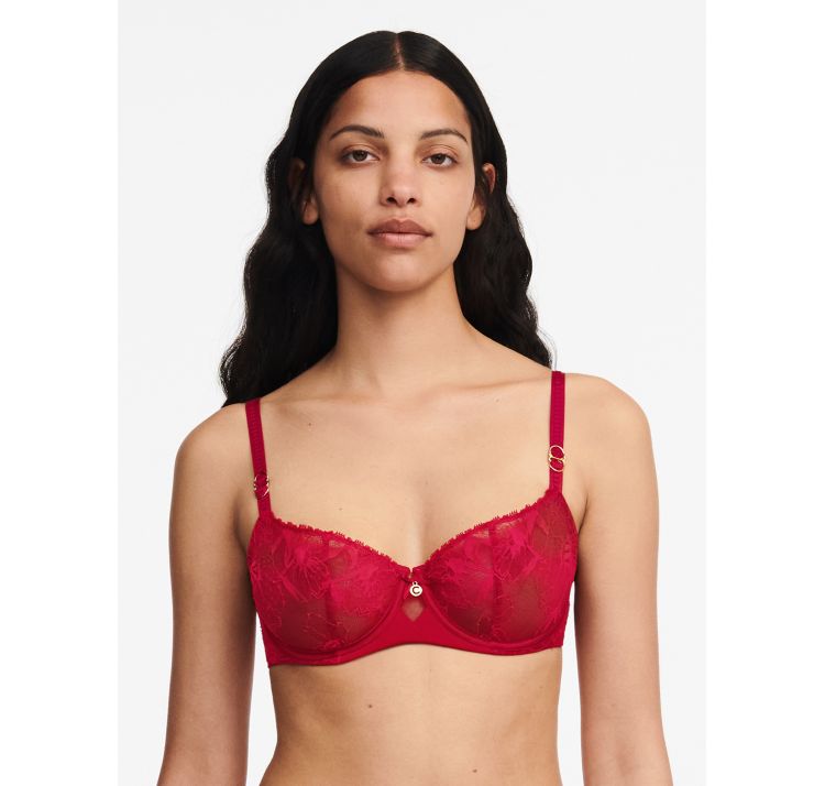 CHANTELLE orchids koronkowy biustonosz half-cup