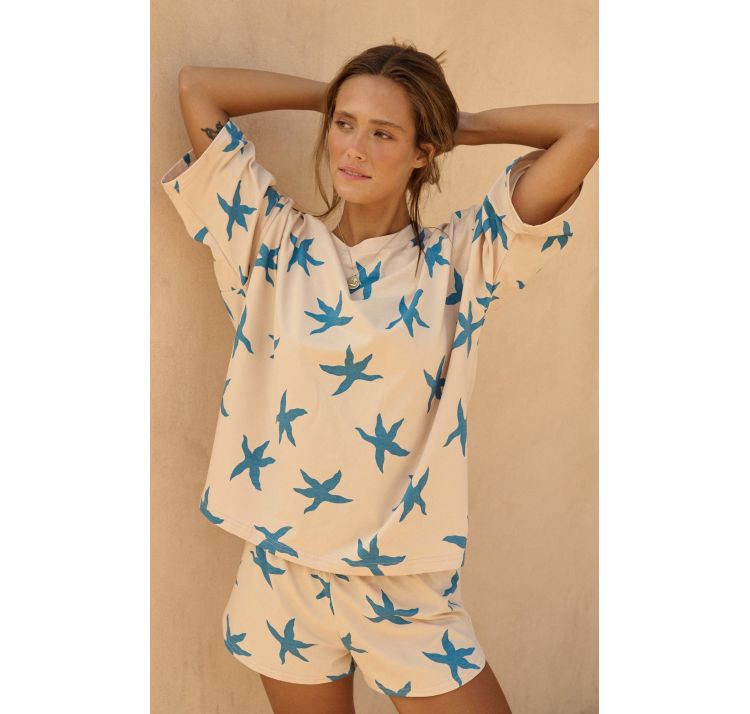 SLEEPLESS IN WARSAW piŻama starfish short