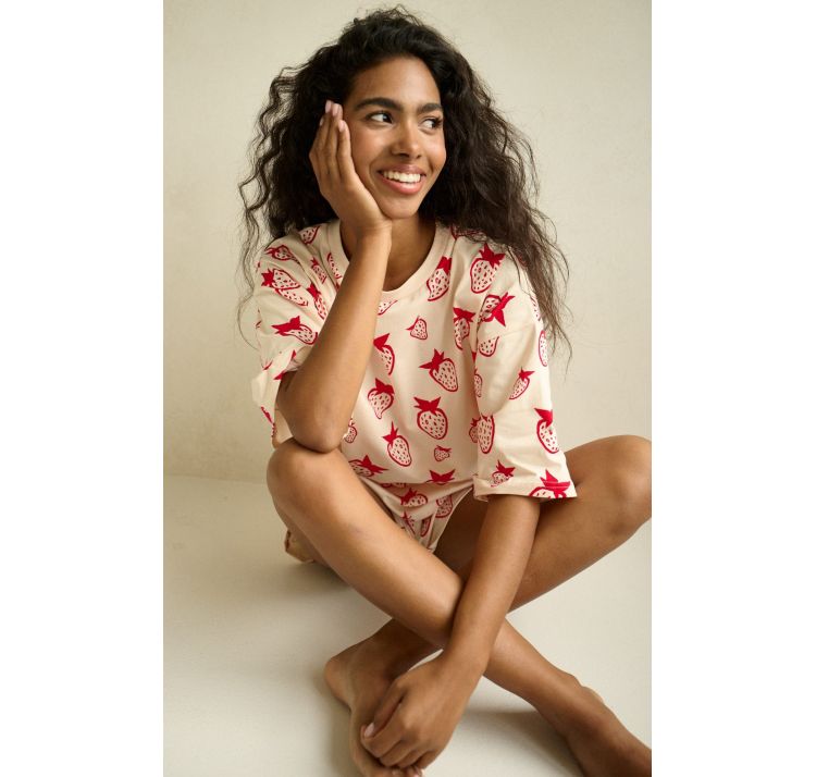 SLEEPLESS IN WARSAW piŻama strawberry short