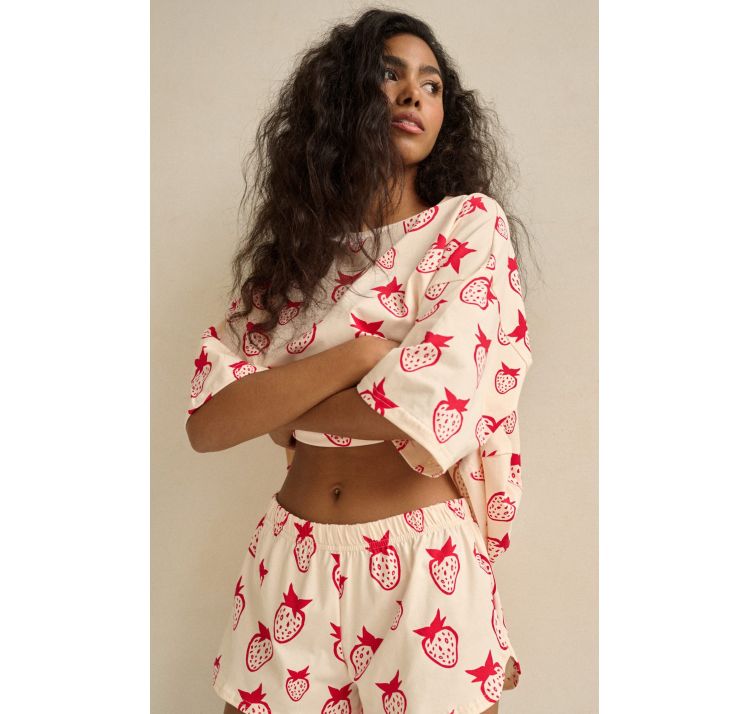 SLEEPLESS IN WARSAW piŻama strawberry short