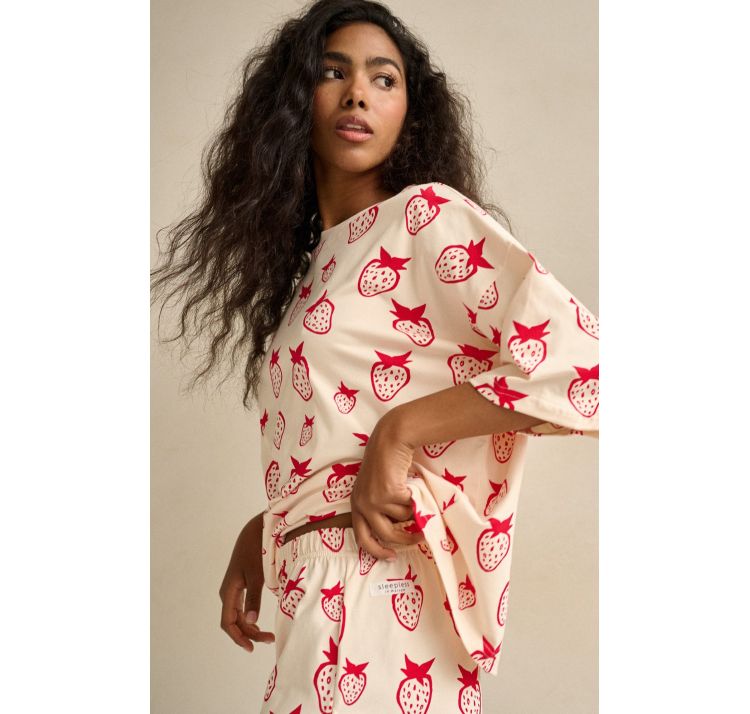 SLEEPLESS IN WARSAW piŻama strawberry short