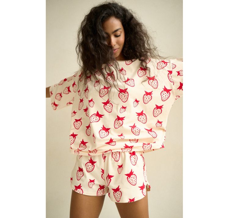 SLEEPLESS IN WARSAW piŻama strawberry short