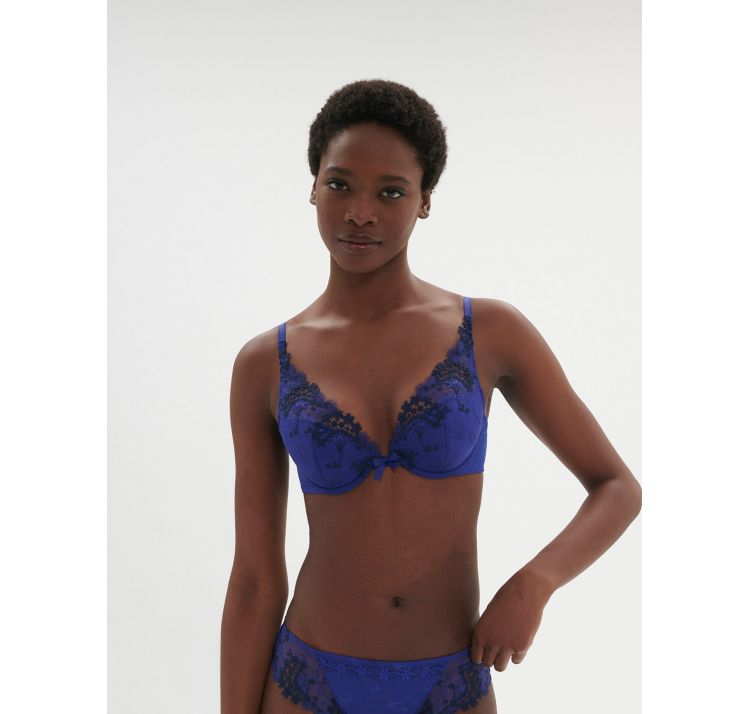 SIMONE PERELE wish koronkowy biustonosz push up z wyjmowanymi wkŁadkami