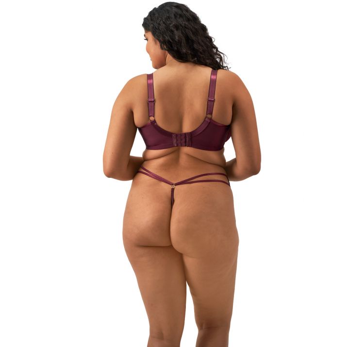 ELOMI sachi miĘkki biustonosz z haftem i paskami na dekolcie