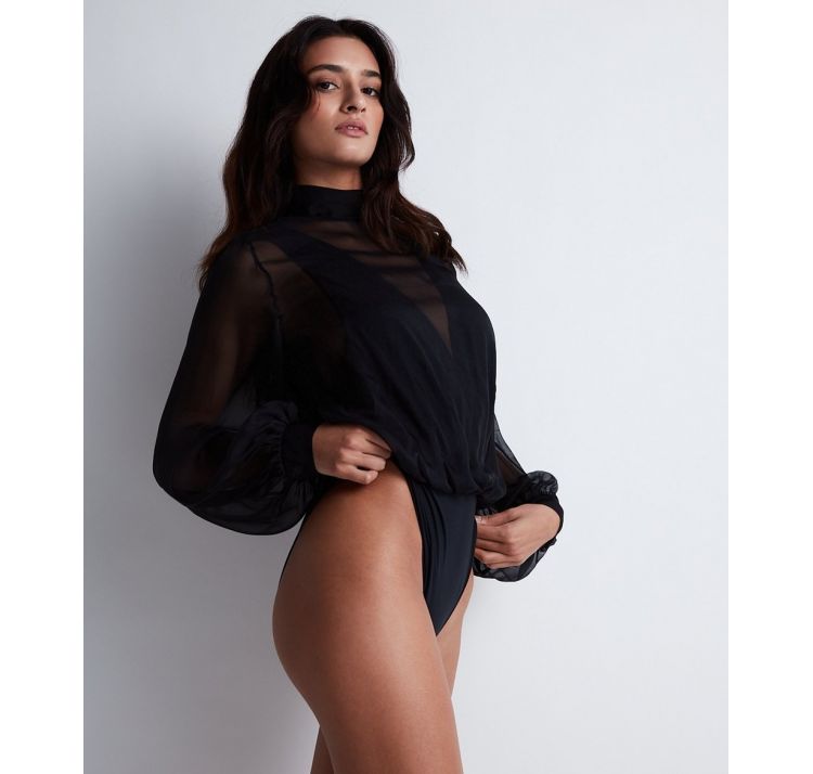 AUBADE PARIS les bodys by aubade tiulowe body z golfikiem