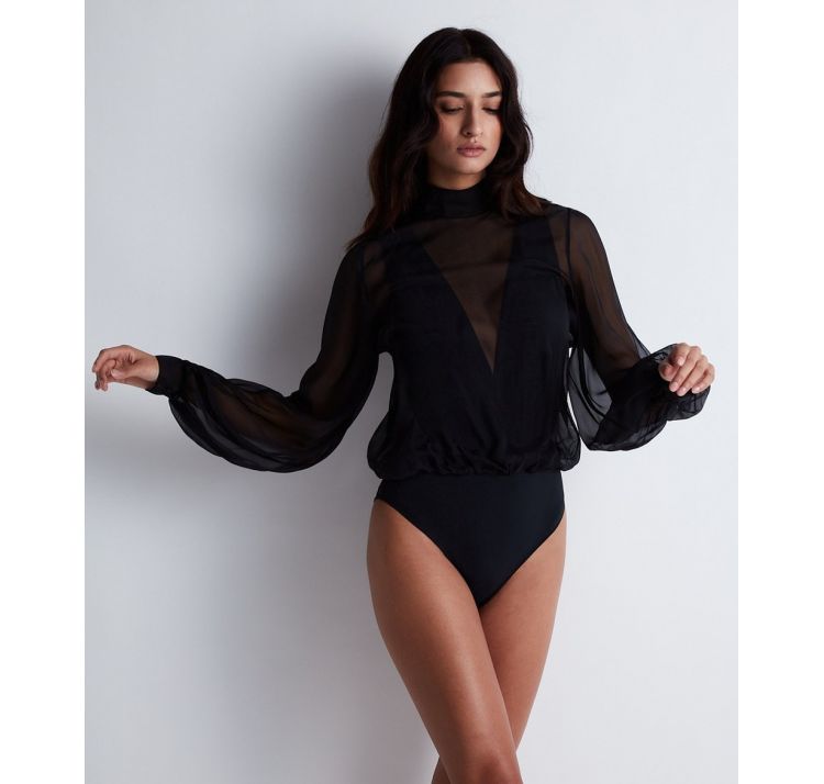 AUBADE PARIS les bodys by aubade tiulowe body z golfikiem