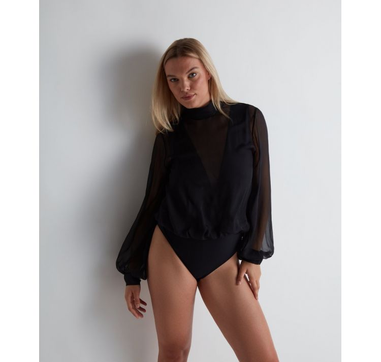 AUBADE PARIS les bodys by aubade tiulowe body z golfikiem