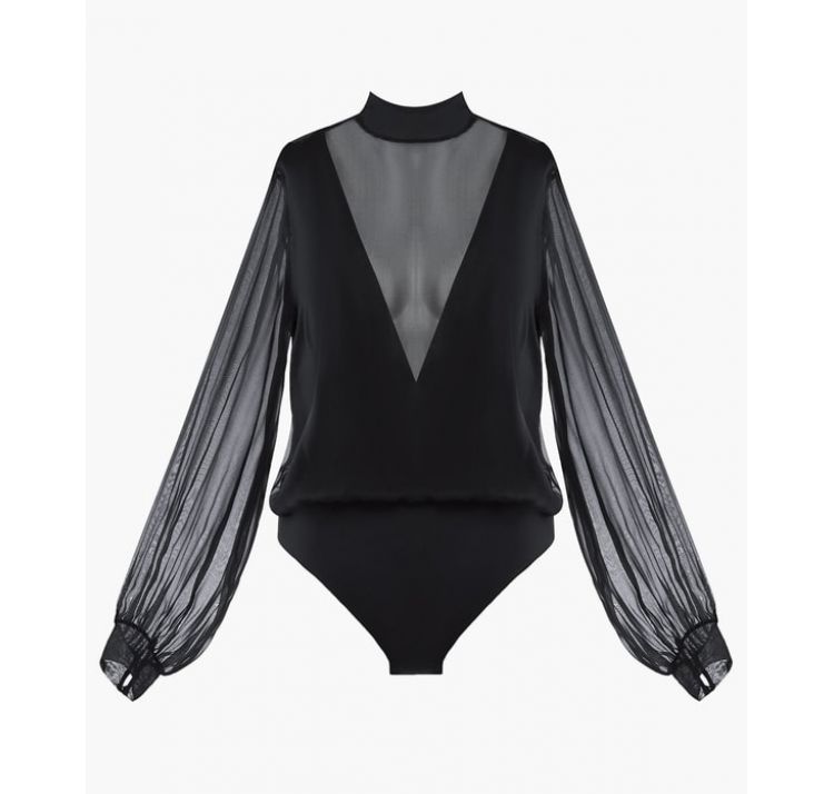 AUBADE PARIS les bodys by aubade tiulowe body z golfikiem