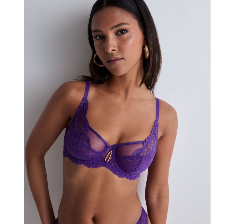 AUBADE PARIS flowermania koronkowy biustonosz balkonetka