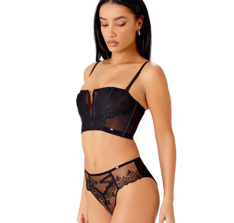GOSSARD rebel corset top haftowany gorsecik