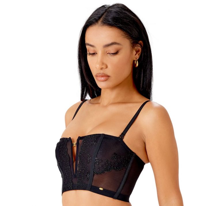 GOSSARD rebel corset top haftowany gorsecik