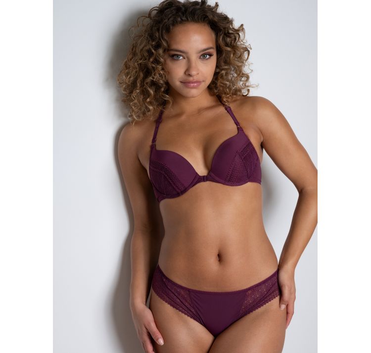 PASSIONATA leila koronkowy biustonosz push-up z ozdobnymi plecami