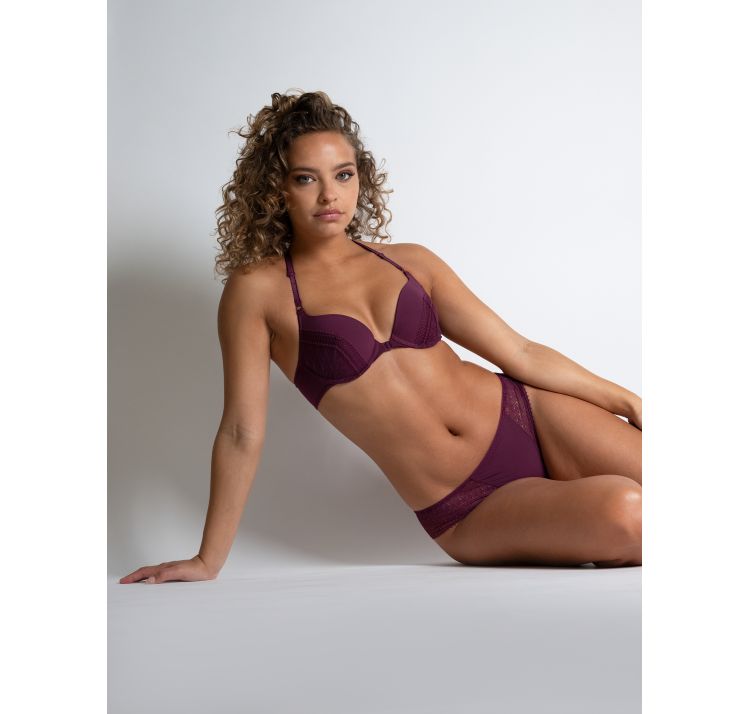 PASSIONATA leila koronkowy biustonosz push-up z ozdobnymi plecami