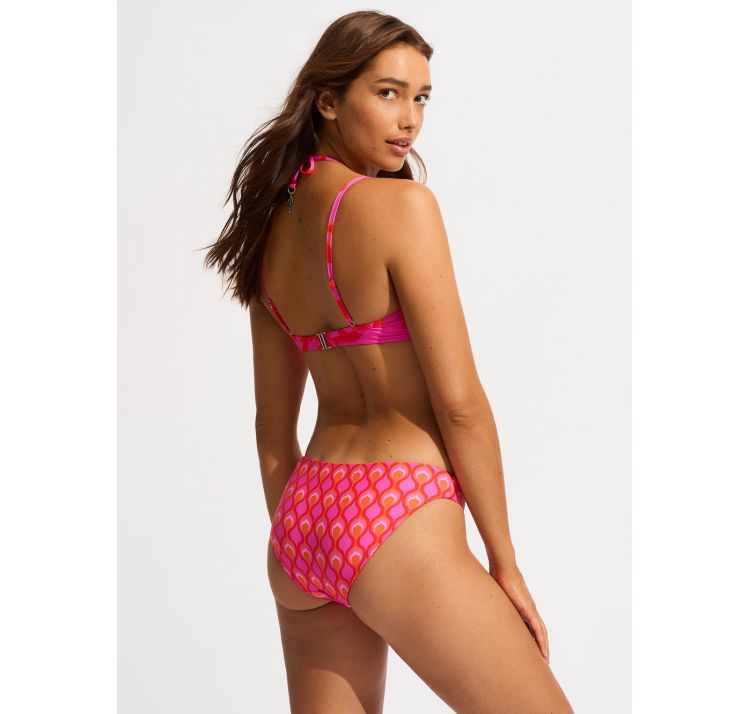 SEAFOLLY birds of paradise dwustronne hipstery bikini