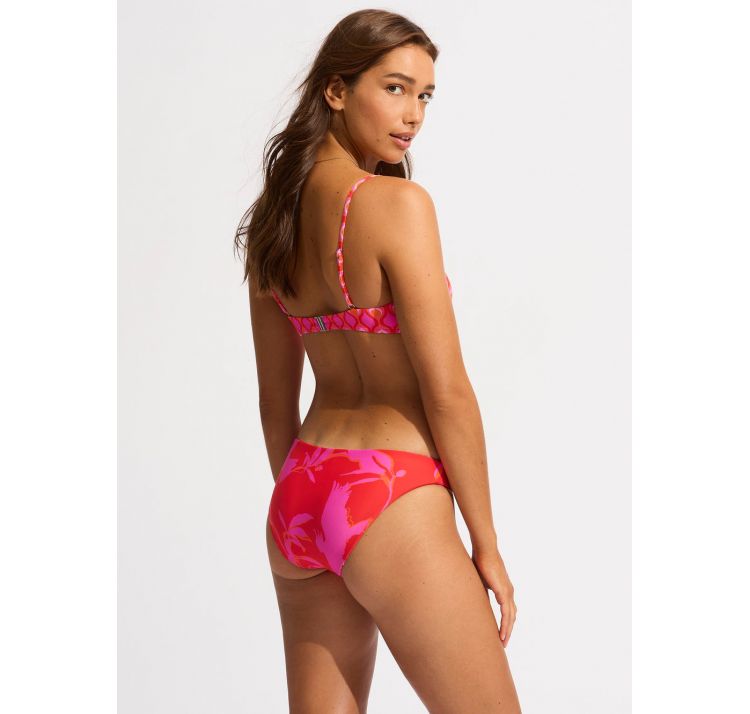 SEAFOLLY birds of paradise dwustronne hipstery bikini
