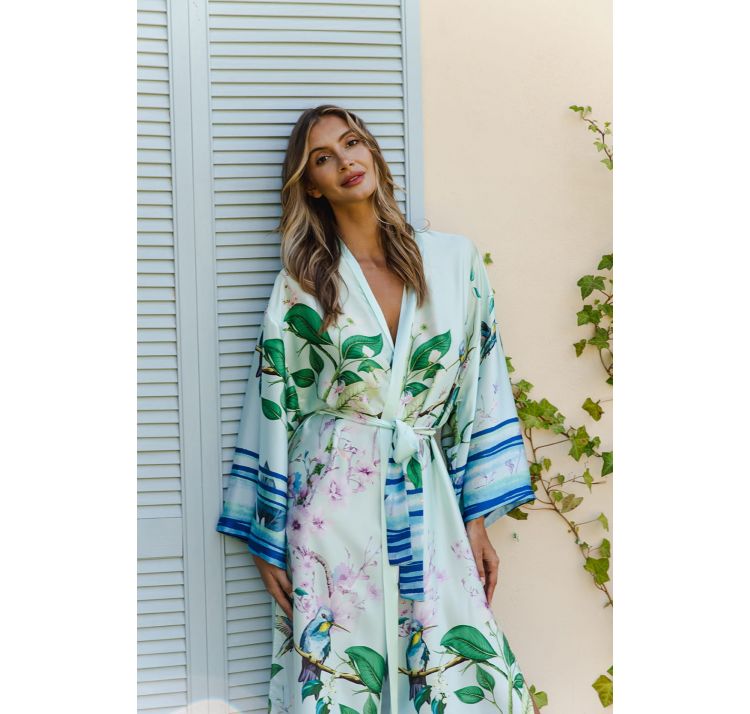 COEMI tranquil garden dŁugie kimono