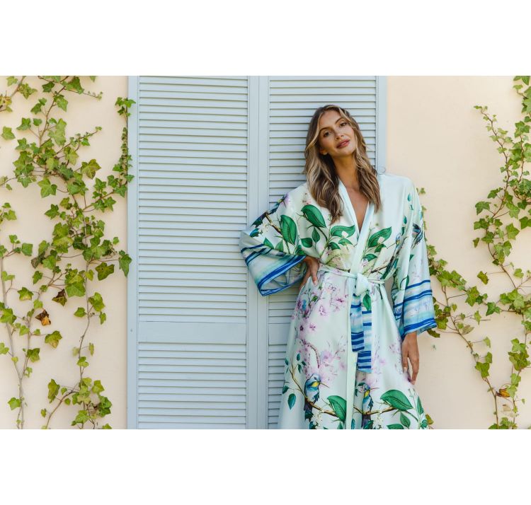 COEMI tranquil garden dŁugie kimono
