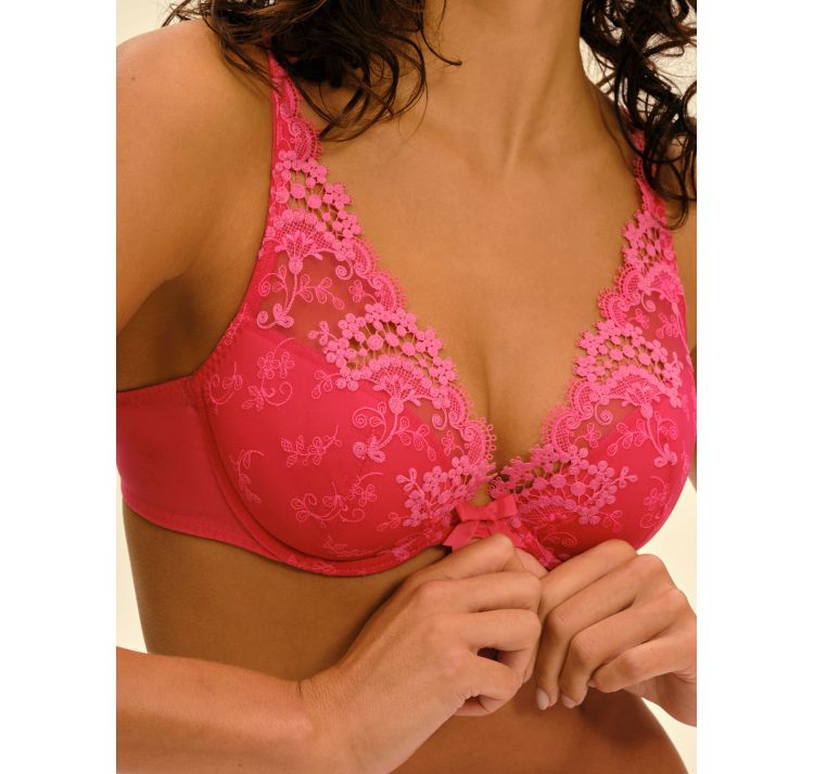 SIMONE PERELE wish koronkowy biustonosz push up z wyjmowanymi wkŁadkami