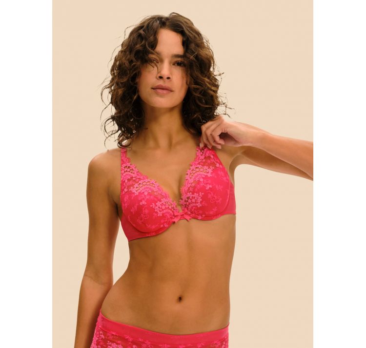 SIMONE PERELE wish koronkowy biustonosz push up z wyjmowanymi wkŁadkami