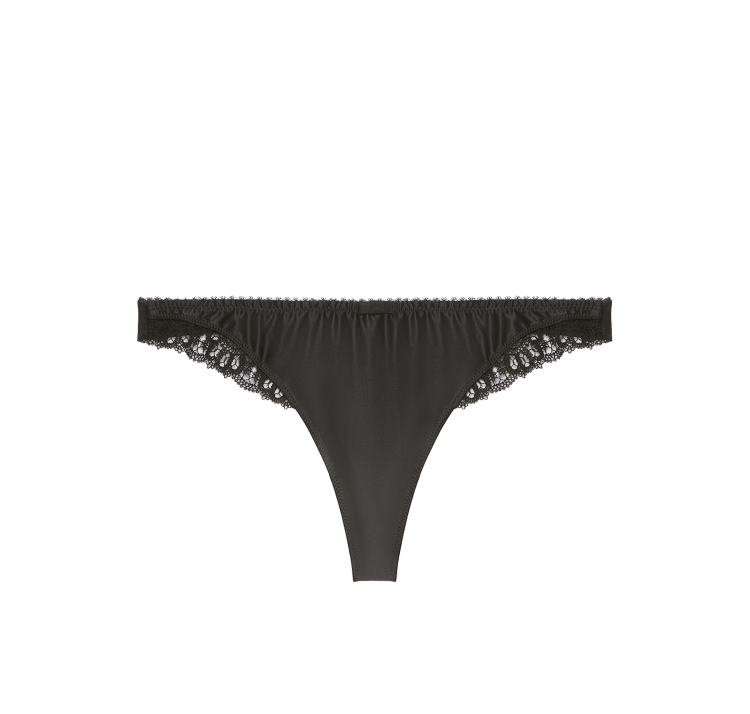 SIMONE PERELE symphonie satynowe stringi z haftem