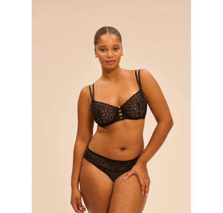 SIMONE PERELE symphonie satynowe figi z haftem i bezszwowym tyŁem