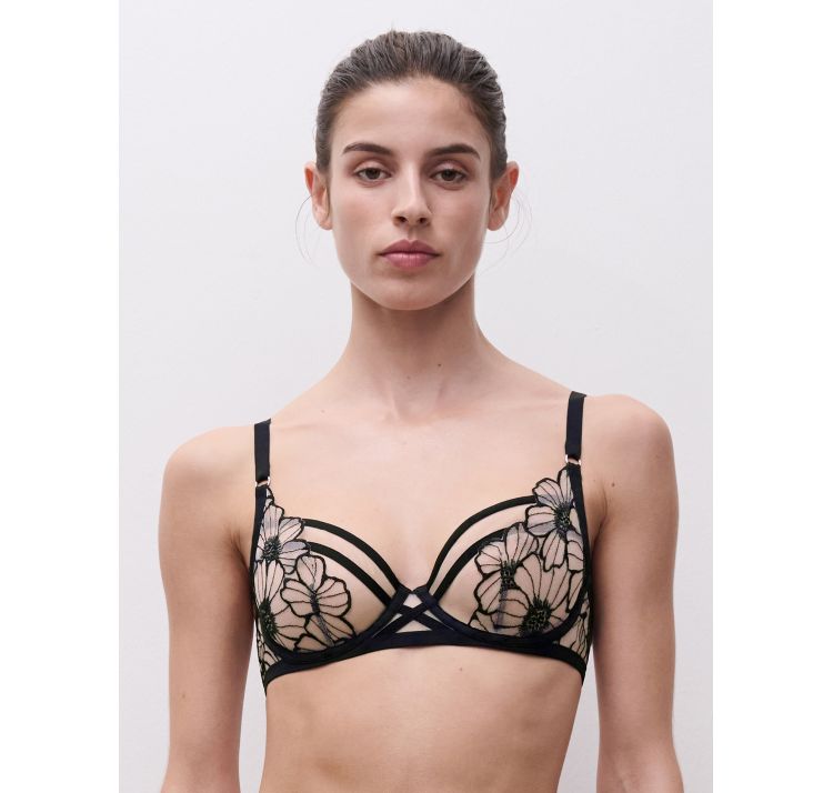 CHANTELLE PULP lush biustonosz haftowany w kwiaty