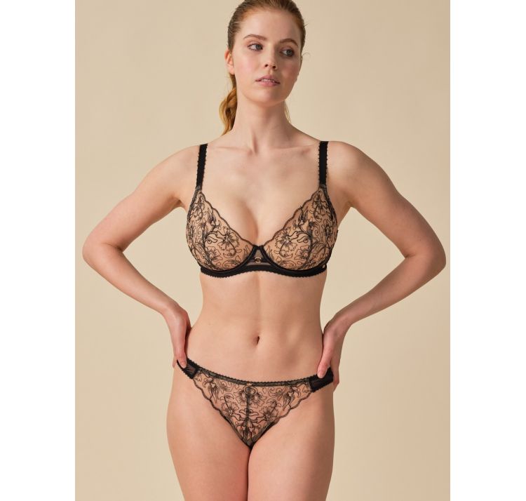 GOSSARD vip fleur de nuit stringi z efektem tatuaŻu