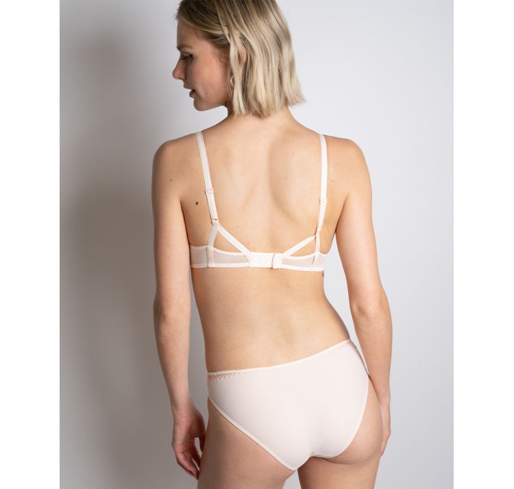 PASSIONATA suzy koronkowe figi z kwiatowym haftem