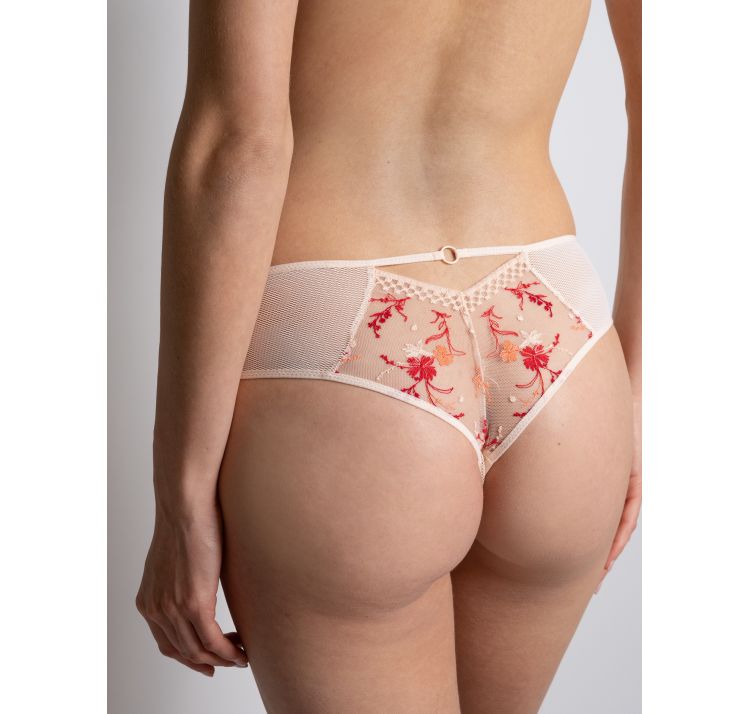 PASSIONATA suzy koronkowe szorty z kwiatowym haftem