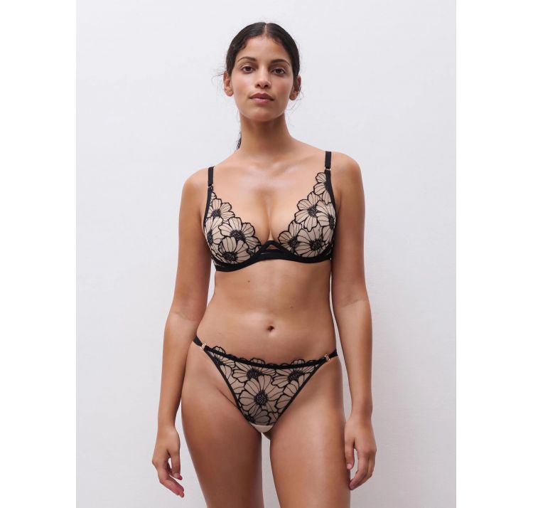 CHANTELLE PULP lush lekko usztywniany biustonosz haftowany w kwiaty