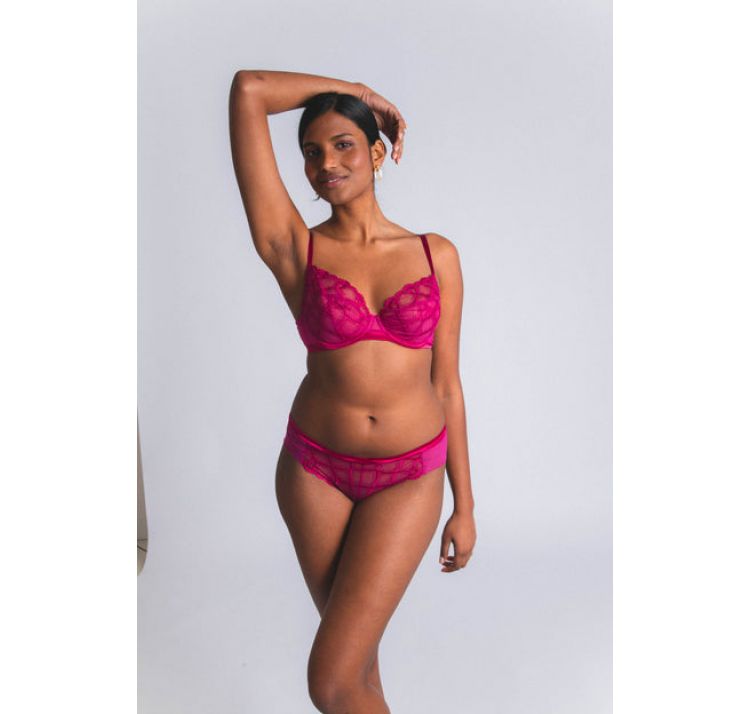 MAISON LEJABY bold haftowany biustonosz z trÓjdzielnĄ miseczkĄ