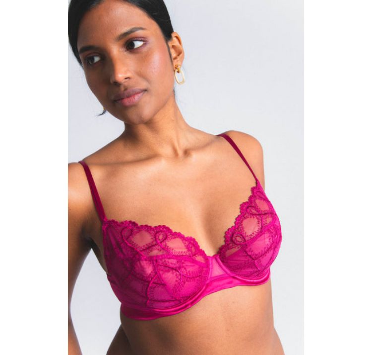 MAISON LEJABY bold haftowany biustonosz z trÓjdzielnĄ miseczkĄ