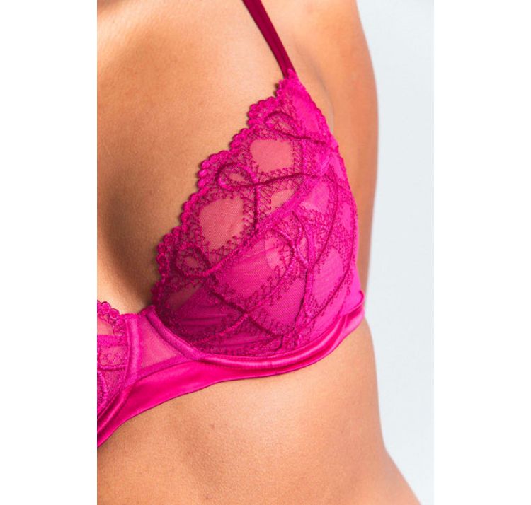 MAISON LEJABY bold haftowany biustonosz z trÓjdzielnĄ miseczkĄ