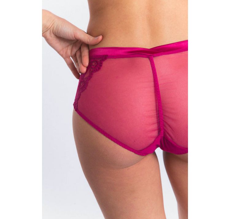 MAISON LEJABY bold haftowane wysokie majtki