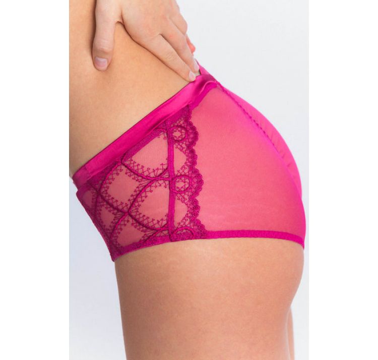 MAISON LEJABY bold haftowane wysokie majtki