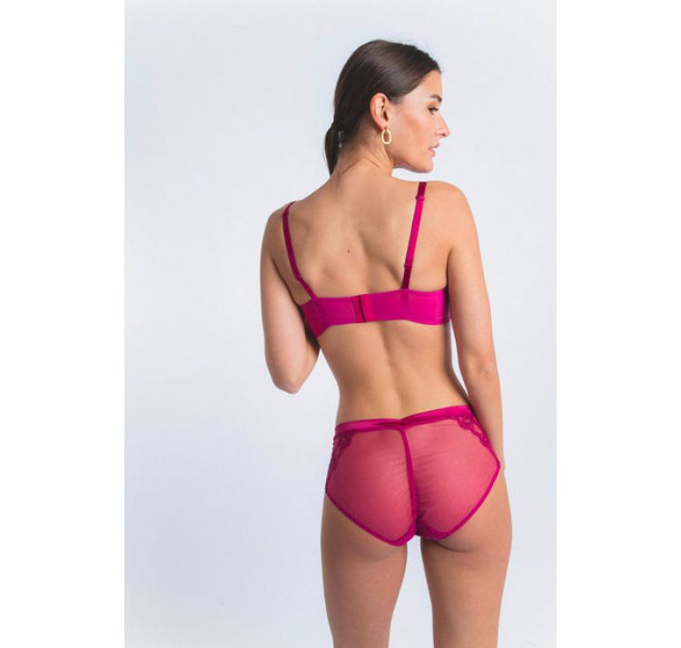 MAISON LEJABY bold haftowane wysokie majtki