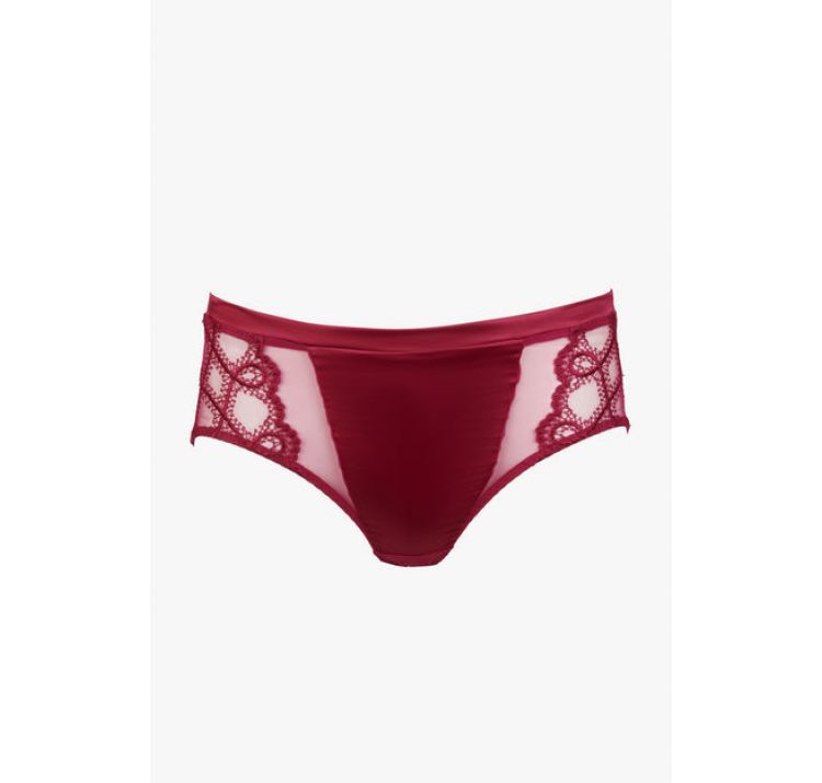 MAISON LEJABY bold haftowane wysokie majtki