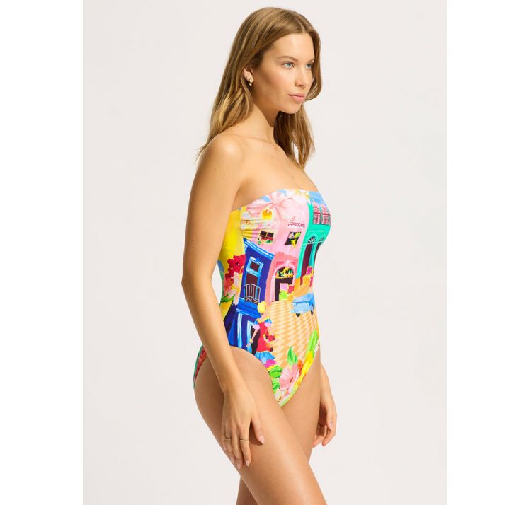 SEAFOLLY cuba kostium kĄpielowy jednoczĘŚciowy z odpinanymi ramiĄczkami