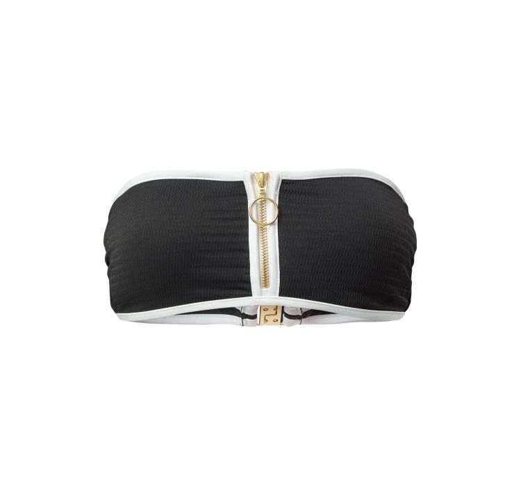 SEAFOLLY beach bound gÓra kostiumu kĄpielowego opaska z suwakiem