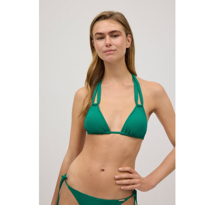 YSABEL MORA green micropique gÓra bikini z wyjmowanymi wkŁadkami