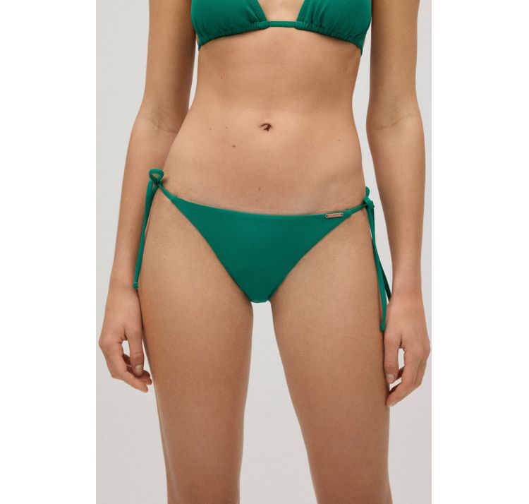 YSABEL MORA green micropique wiĄzany dÓŁ bikini