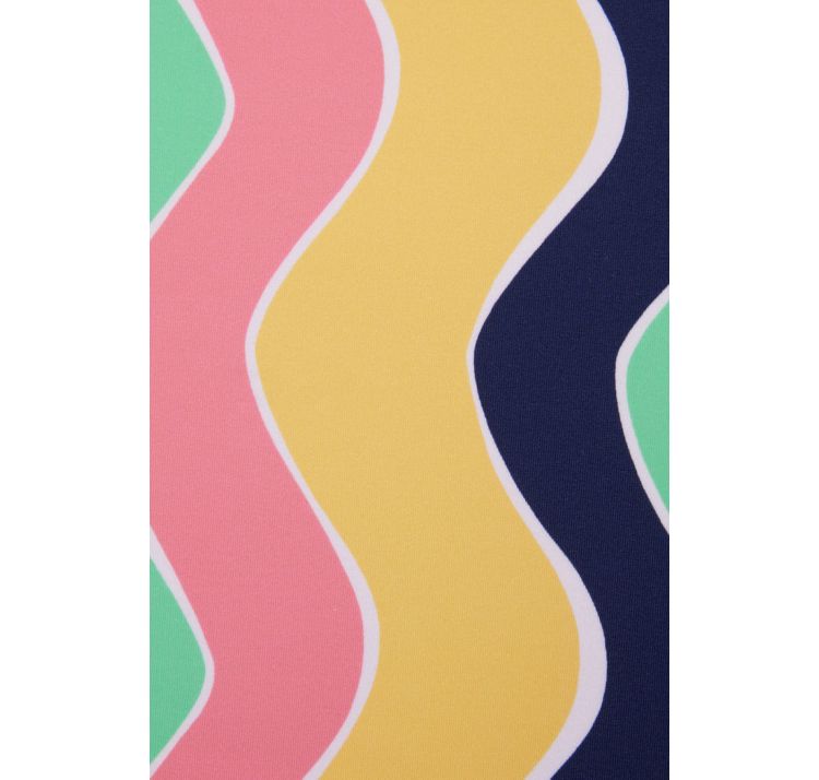 YSABEL MORA klasyczne majtki bikini w kolorowe fale