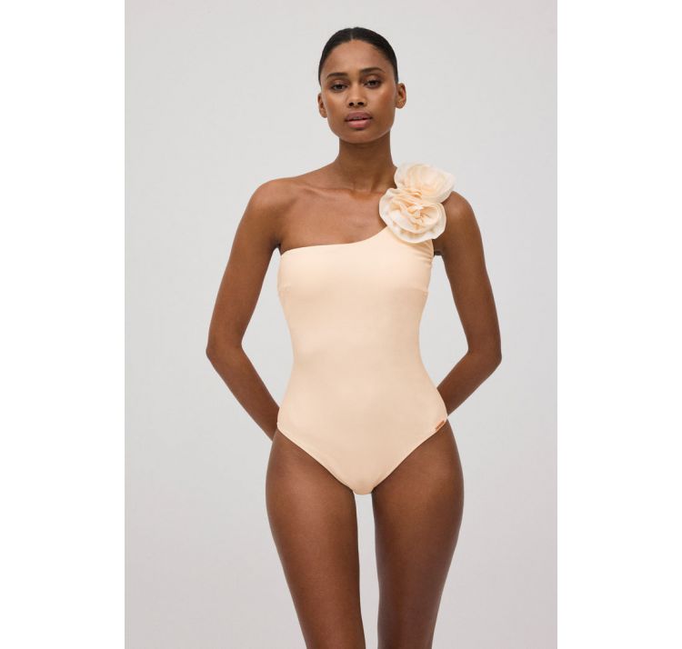 YSABEL MORA volume flower asymetryczny kostium jednoczĘŚciowy z wyjmowanymi wkŁadkami